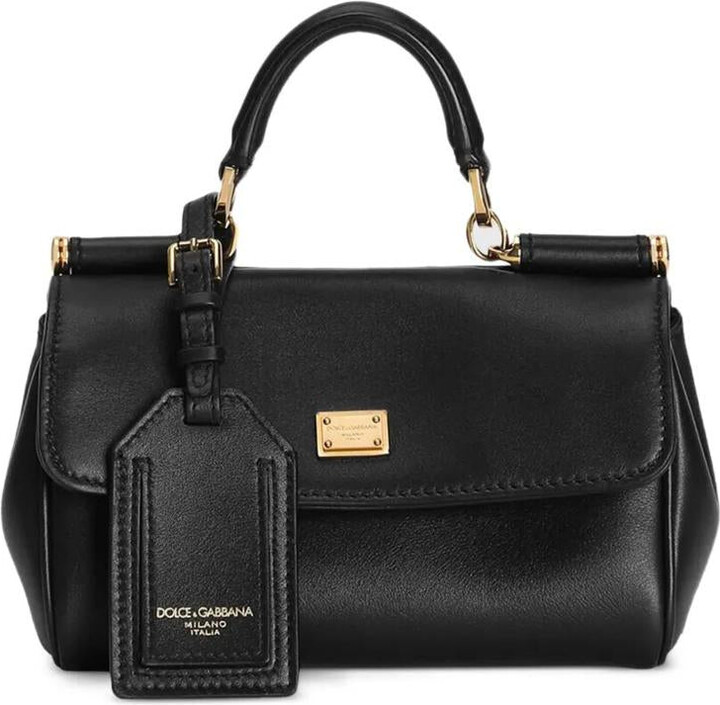 Dolce & Gabbana My Sicily Hand In Plongé Leather Bags