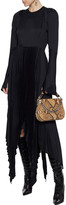 Thumbnail for your product : KHAITE Greta Asymmetric Cutout Pleated Satin-crepe Maxi Dress