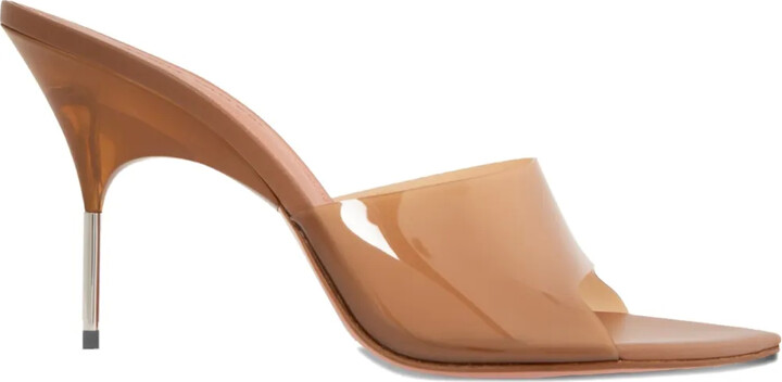 95mm Bianca Glass pointed-toe sandals