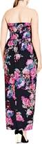 Thumbnail for your product : City Chic Romantic Rose Print Maxi Dress