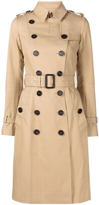Burberry Pre-Owned Double-Breasted Belted Trench Coat