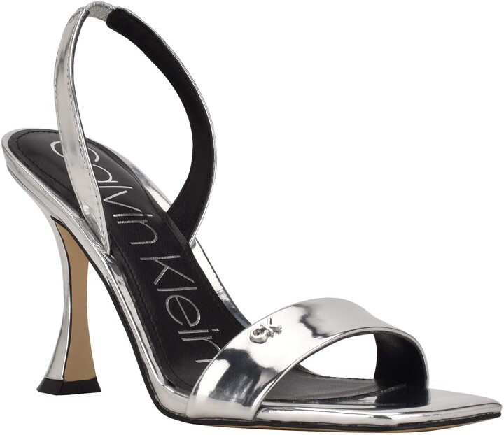 Silver Heels Calvin Klein | ShopStyle