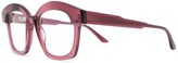 Thumbnail for your product : Kuboraum Oversize-Frame Clear-Lens Glasses