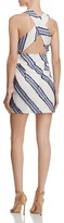 Thumbnail for your product : Milly Diagonal Stripe Cross Back Mini Dress