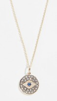 Thumbnail for your product : Sydney Evan 14k Small Eye Disc Necklace