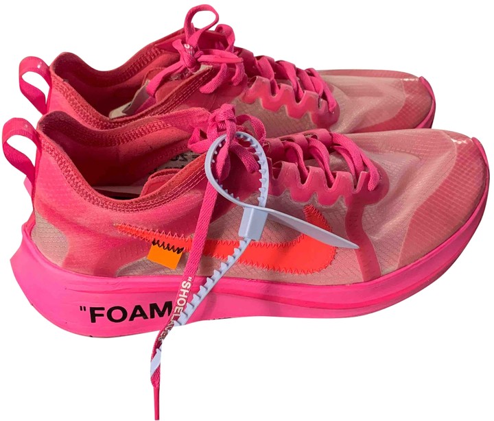 off white pink trainers