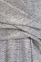 Thumbnail for your product : Talbot Runhof Pleated Metallic Coated Jersey Gown