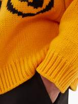 Thumbnail for your product : Off-White Off White Industrial Logo Intarsia Wool Blend Sweater - Mens - Yellow