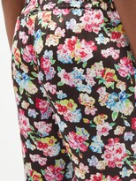 Thumbnail for your product : Ganni Floral-print Pyjama Trousers - Black Floral