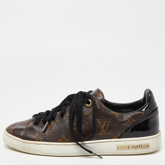 Louis Vuitton Brown Offshore Sneakers In Mix Patchwork Size 37.5