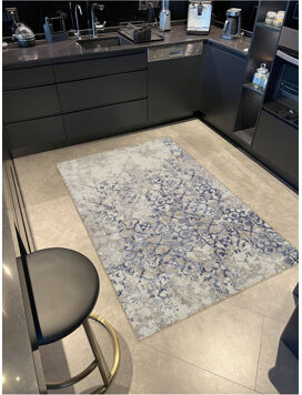 Jaselius Home Beige Abstract Ethnic Motif Pattern Vintage Decorative Rug Machine Washable