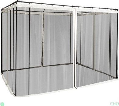 BVNECXP Replacement Mesh Sidewall Netting For Patio Gazebos And Canopy Tents With Zippers (Sidewall Only)