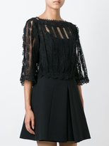 Thumbnail for your product : RED Valentino lace blouse - women - Cotton/Polyester - 44