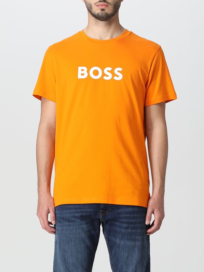 Med det samme Sølv Ged HUGO BOSS Men's Orange T-shirts | ShopStyle