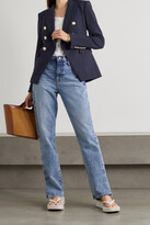 Thumbnail for your product : Veronica Beard Miller Dickey Double-breasted Grain De Poudre Blazer