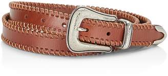 Rebecca Minkoff Whipstitch Edge Leather Belt