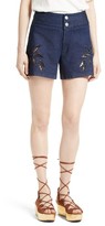 Thumbnail for your product : See by Chloe Women's Embroidered Denim Shorts