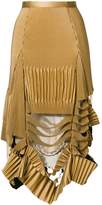 Thumbnail for your product : Maison Margiela deconstructed pleated skirt