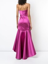 Thumbnail for your product : Marchesa Notte Fluted Asymmetric-Hem Gown