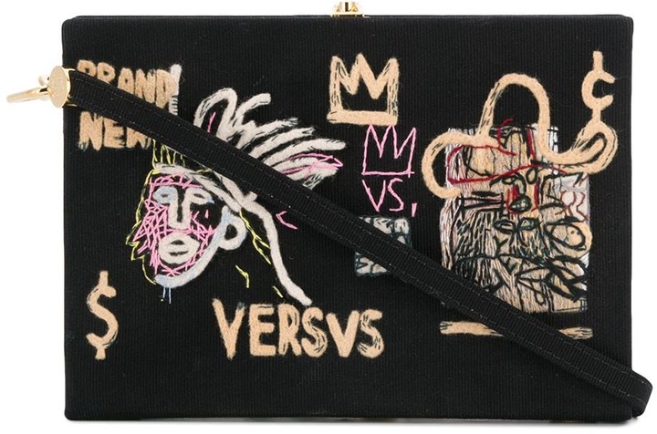 Olympia Le-Tan Basquiat printed clutch - ShopStyle Shoulder Bags