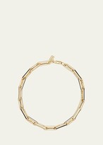 Thumbnail for your product : LAUREN RUBINSKI LR3 Large 14k Yellow Gold Necklace with Black Enamel