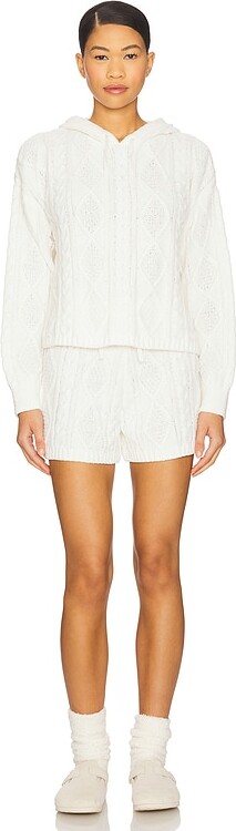 525 America Sutton Chenille Cable Hoodie & Short Set