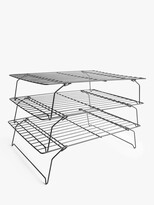 Thumbnail for your product : John Lewis & Partners Stackable Non-Stick Cooling Racks, Set of 3
