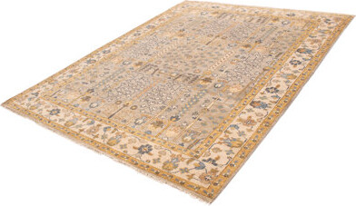 Bloomsbury Market Hand-knotted Jules Serapi Light Grey Wool Rug 10'2\
