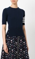 Thumbnail for your product : Thom Browne Cashmere Stripe Detail Sweater