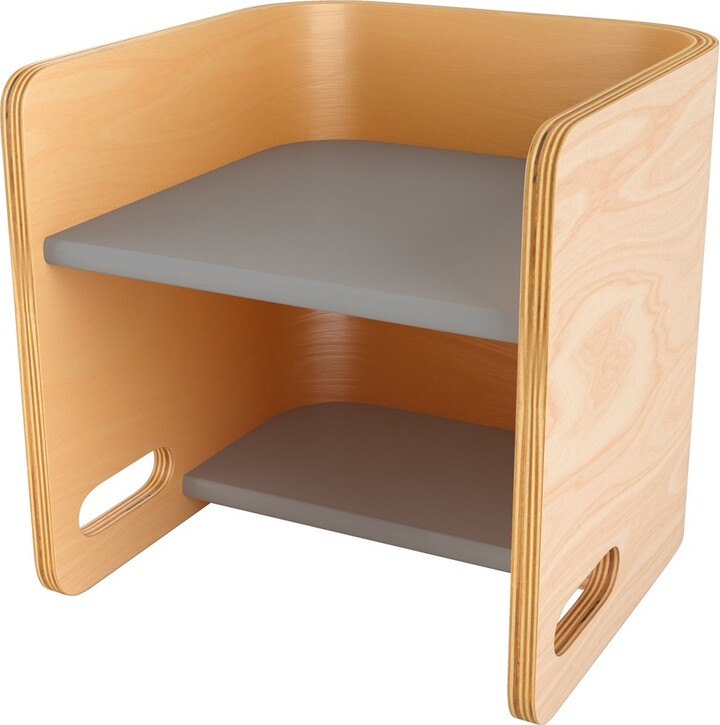 ECR4kids Bentwood Multipurpose Cube Chair, 3in1 Weaning Table and