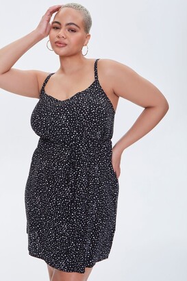 Forever 21 Plus Size Spotted Dual-Strap Cami Dress