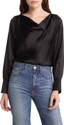 And other stories Long Sleeve Satin Top