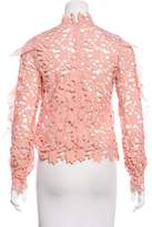 Thumbnail for your product : Self-Portrait Lace Long Sleeve Top w/ Tags