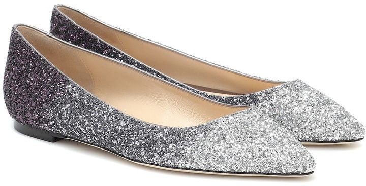 silver ballet flats australia