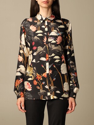 Etro shirt in printed silk - ShopStyle Tops