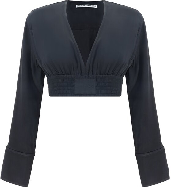 Alexander Wang V-Neck Cropped Top