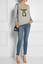 Thumbnail for your product : Markus Lupfer Sombrero Chihuahua sequined merino wool sweater