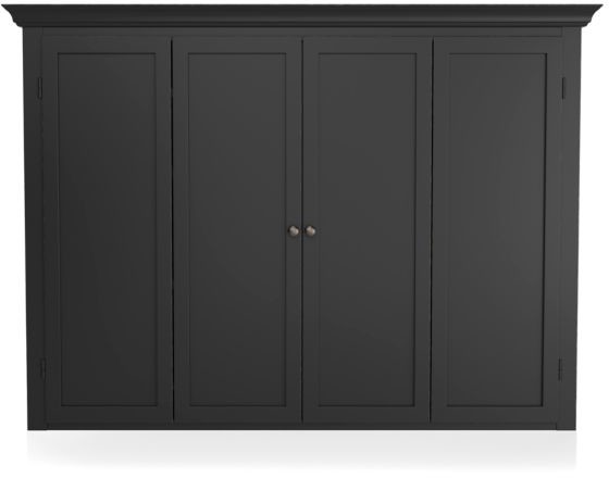 Crate & Barrel Cameo Bruno Black Modular Media Hutch