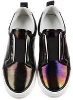 Thumbnail for your product : Pierre Hardy Iridescent Slip-On Sneakers w/ Tags