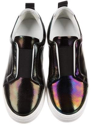 Pierre Hardy Iridescent Slip-On Sneakers w/ Tags