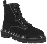 Thumbnail for your product : Office Alphabet Double Rand Lace Up Boots Black Suede