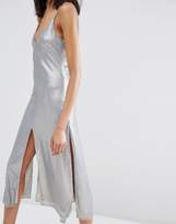 Thumbnail for your product : ASOS Night Embellished Metal Sequin Cami Midi Dress