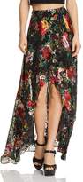 Thumbnail for your product : Alice + Olivia Kirstie Floral Burnout High/Low Maxi Skirt