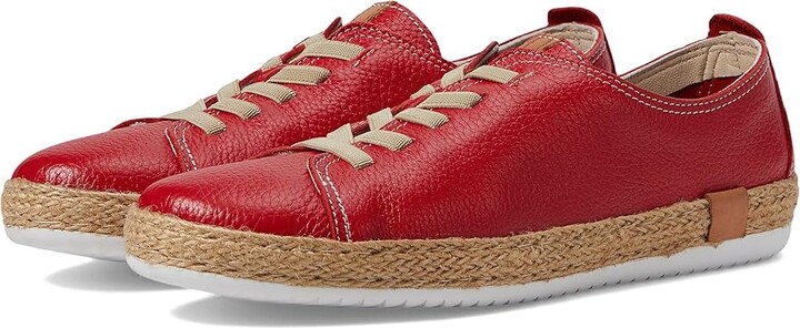 Spring Step Eloya Women's Work Lace-up Boots Red : EU 39 (US Women's 8.5) M Leather