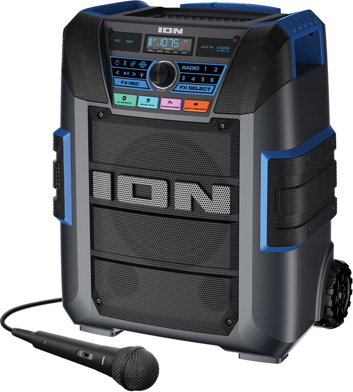 ION Audio ION Explorer XL Portable Bluetooth All-Weather Speaker with Microphone, Stereo-Link, and Premium 5-Speaker Sound
