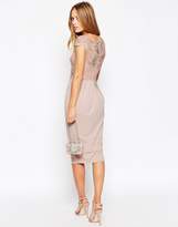 Thumbnail for your product : ASOS Petite PETITE WEDDING Lace Top Pleated Midi Dress