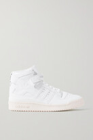 Thumbnail for your product : adidas Forum 84 Smooth And Patent-leather High-top Sneakers - Off-white