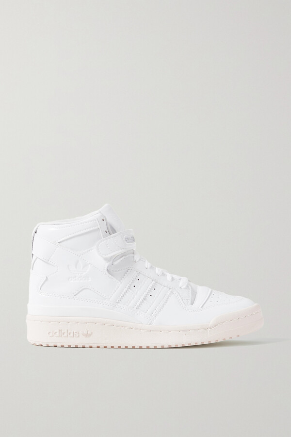Белые fora. Adidas High Sneakers Full White.