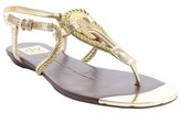 Thumbnail for your product : Dolce Vita DV by gold metallic faux leather knot detail 'Anica' sandals