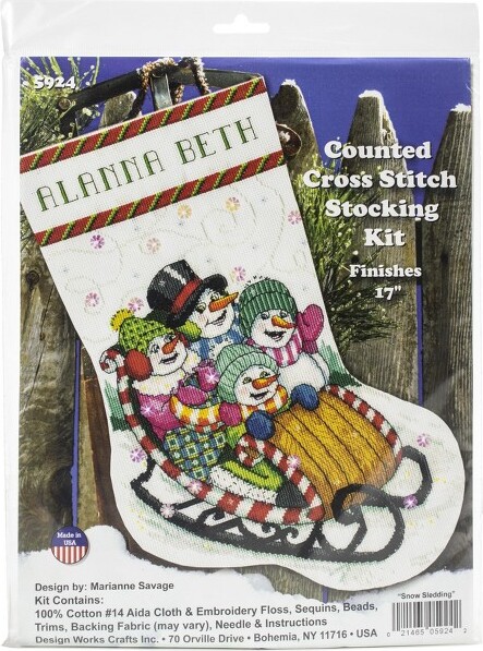 Design Works Counted Cross Stitch Stocking Kit 17 Long